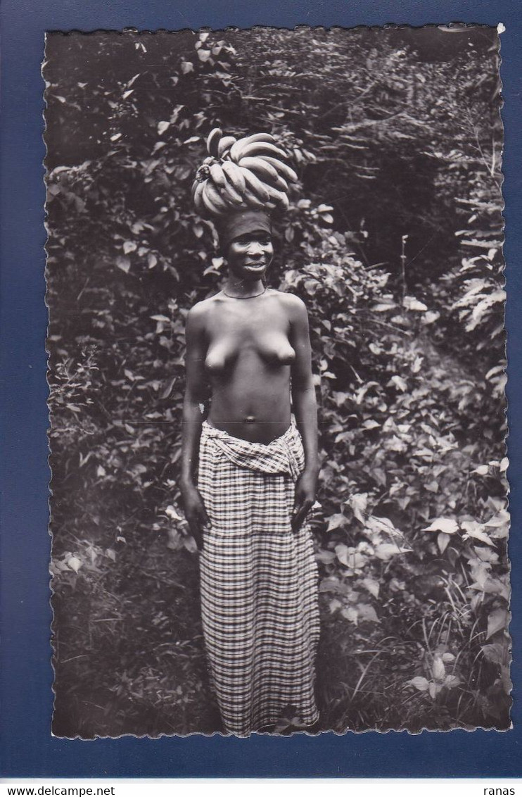 CPSM Cameroun Afrique Noire Nu Féminin Ethnic Femme Nue érotisme Risque Nude Non Circulé - Cameroon