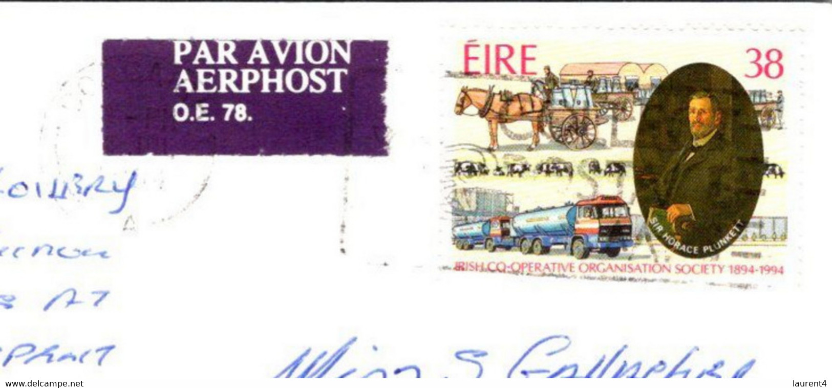 (1 G 9)  Ireland Postcard Posted To Australia (1994) - Wexford - Wexford
