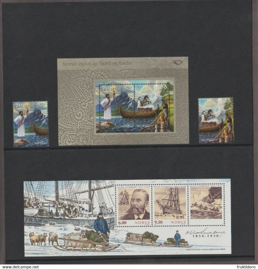 Norway Year Set Norwegian Stamps 2004 - Marine Life - Oslo Fjord - Cycling - Mythology - Princess Ingrid Alexandra - Années Complètes