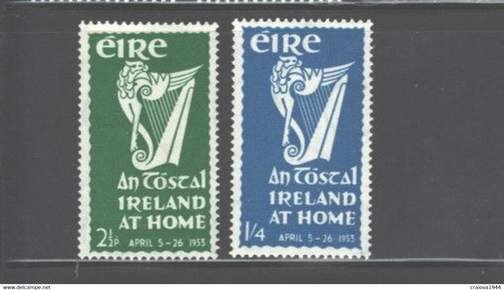 IRELAND 1953 "IRISH HARP" #147 - 148  MNH - Nuevos