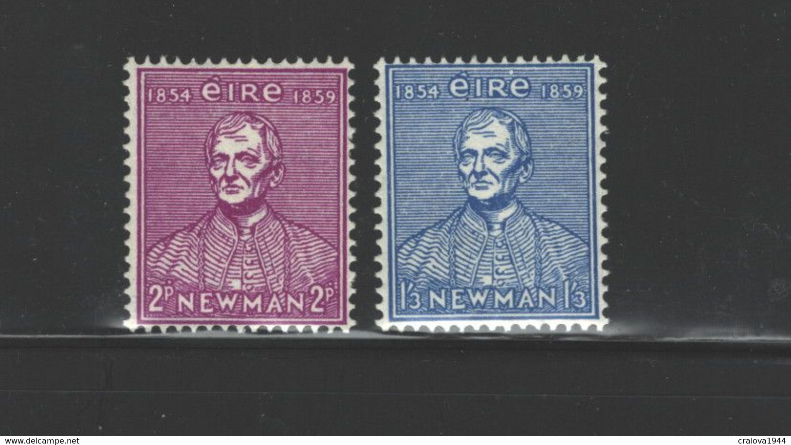 IRELAND 1954 "JOHN HENRY-Cardinal NEWMAN" #153 - 154 MNH - Ungebraucht