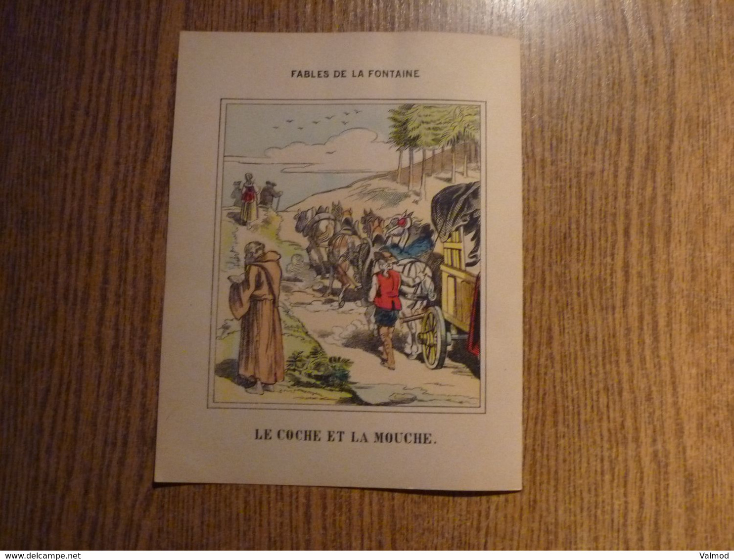 Couverture-Protège Documents "Le Loup Et Les Brebis" & Autres Fables De La Fontaine -Format Plié 22,8x 17,7 Cm Environ. - Protège-cahiers