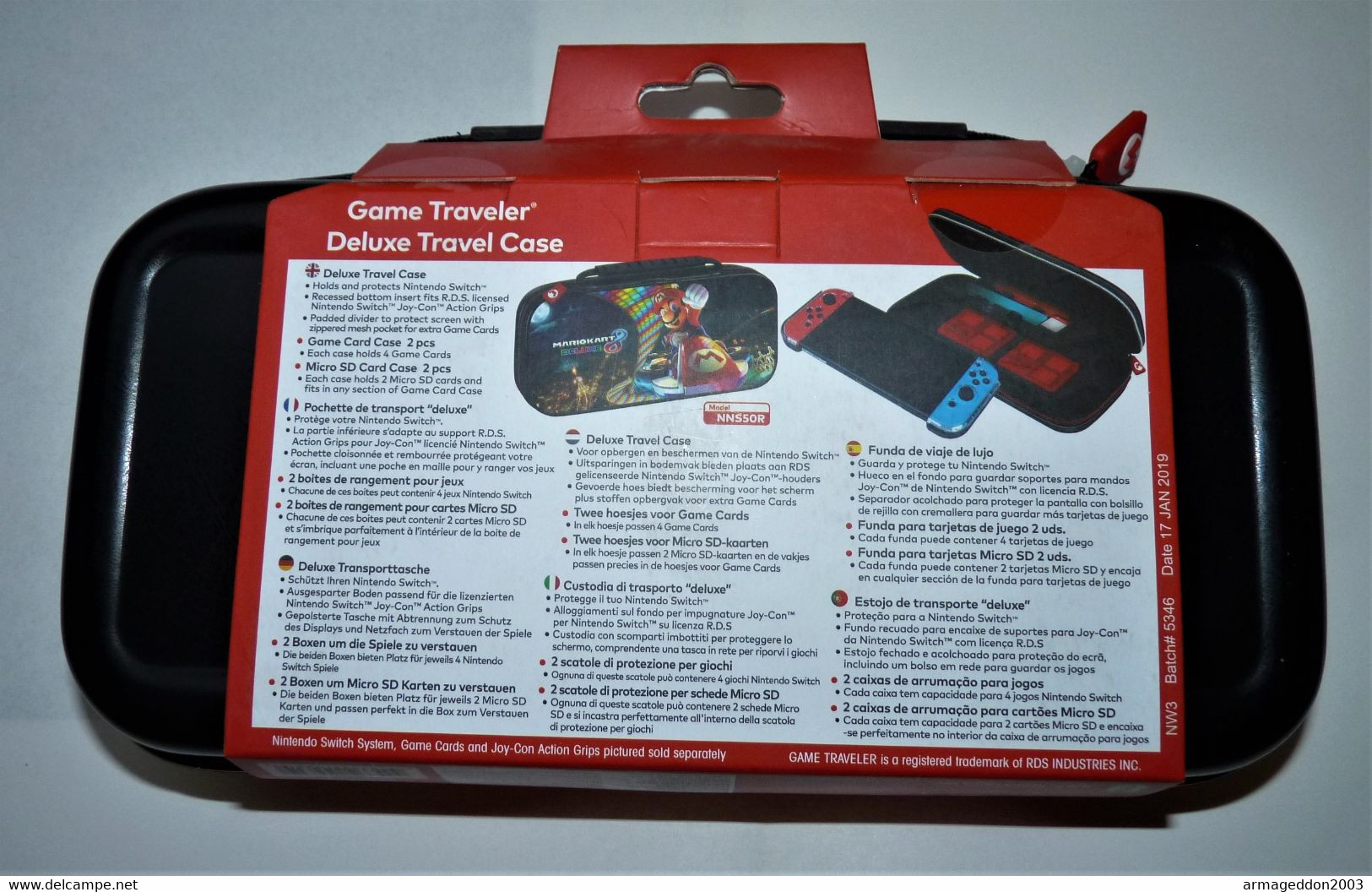 Valise De Transport Officielle Nintendo Switch Mario Kart 8 Deluxe Neuf Scellé - Toebehoren