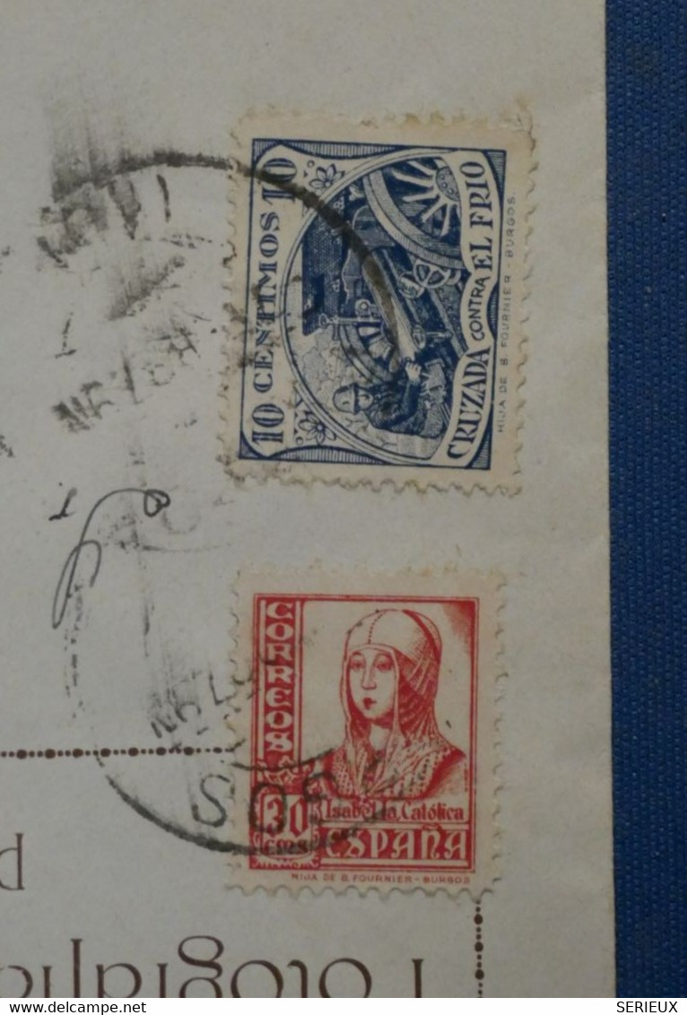 AQ9 ESPAGNE  BELLE LETTRE 1934 BURGOS POUR SALAMANCA+AFFRANCH. INTERESSANT - Storia Postale