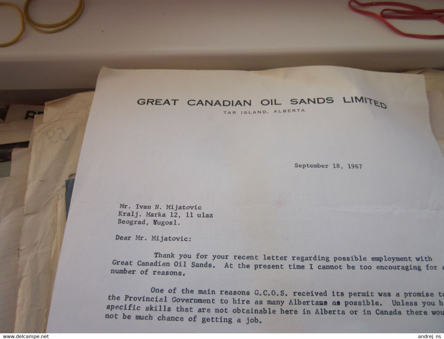 Great Canadian Oil Sands Limited  Tar Island Alberta - Canada