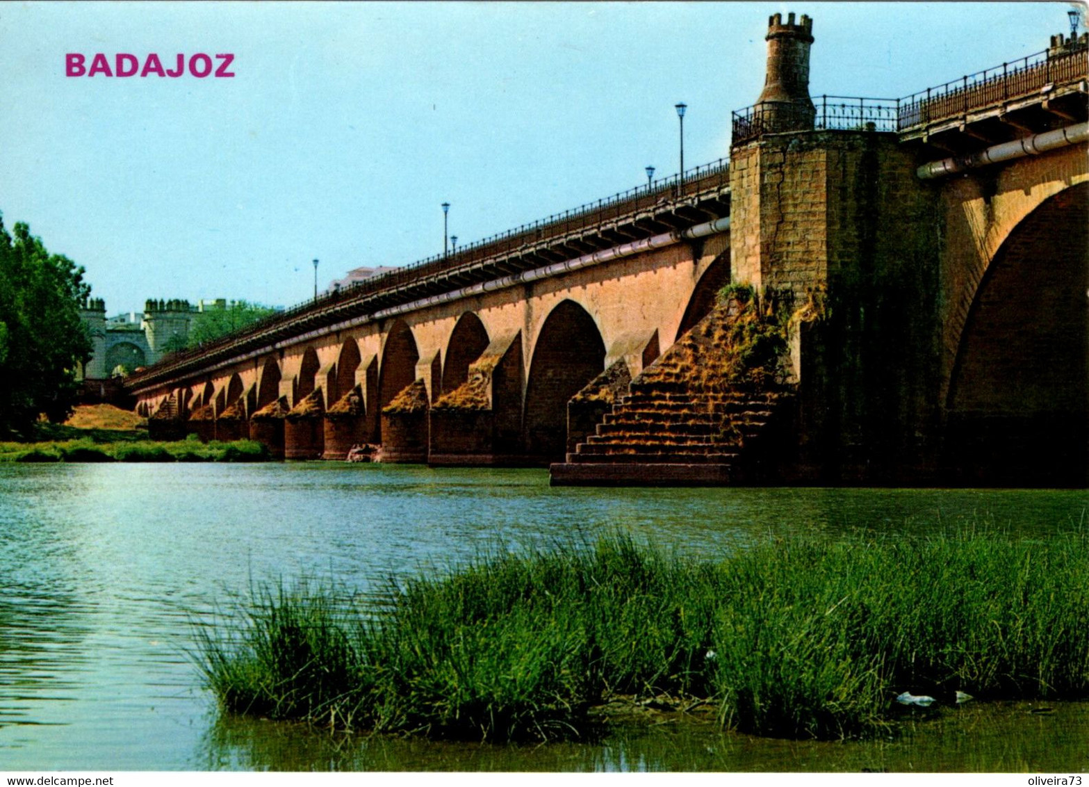 BADAJOZ - Puerta Palma Sobre El Rio Guadiana - Badajoz