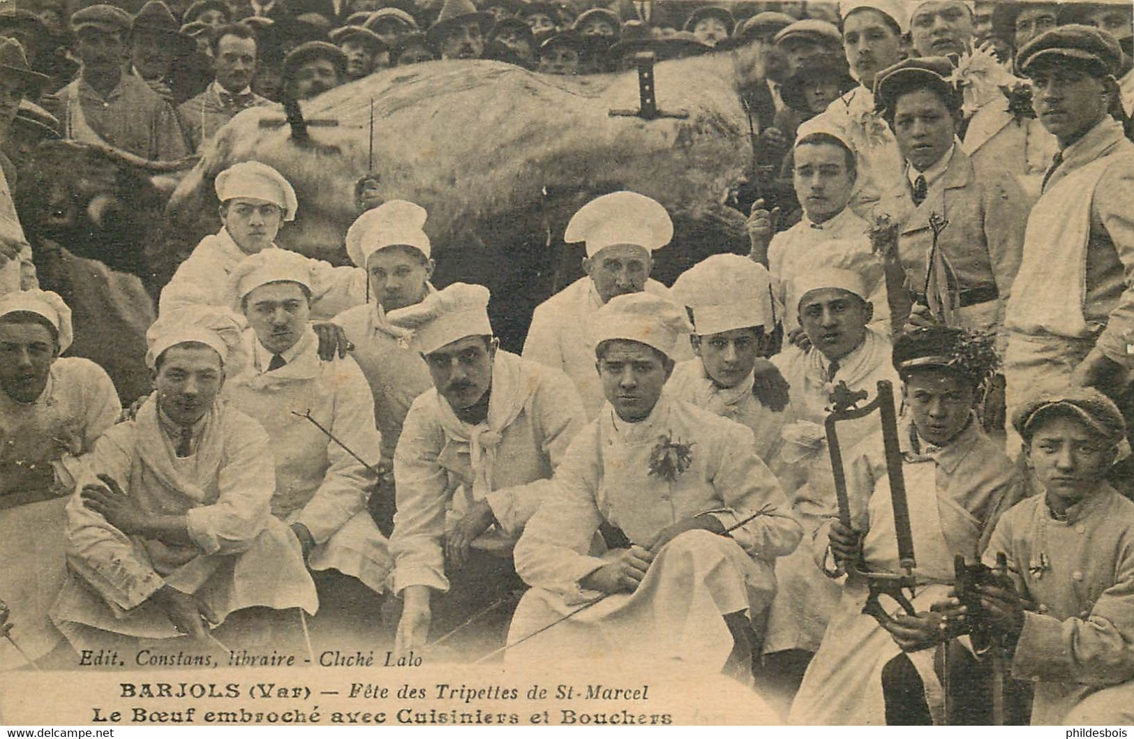 VAR  BARJOLS  Fete Des TRIPETTES De Saint Marcel  Le Boeuf Embroché - Barjols