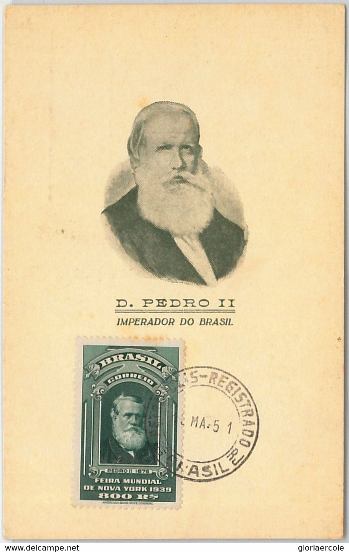 57438 -  BRAZIL - POSTAL HISTORY: MAXIMUM CARD 1951 -  MILITARY - Maximum Cards