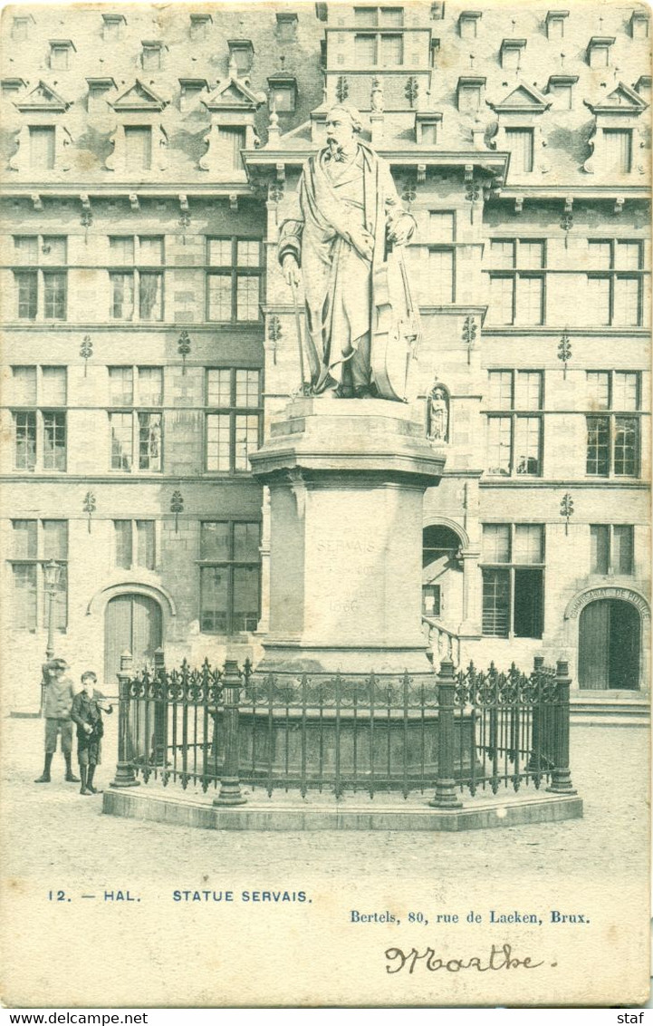 Halle - Le Statue Servais : 1904 - Halle