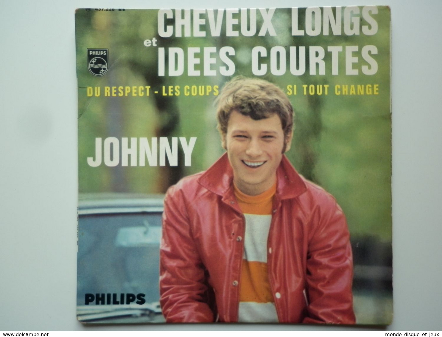 Johnny Hallyday 45Tours EP Vinyle Cheveux Longs Et Idées Courtes Imp JAT - 45 T - Maxi-Single