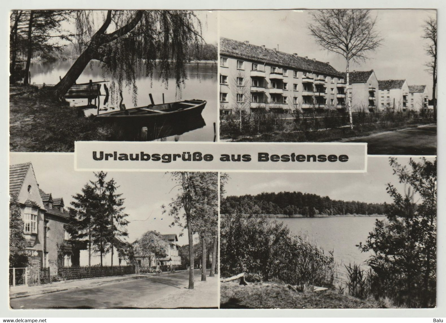 MBK SW Urlaubsgrüße Aus Bestensee 1971, Postalisch Gelaufen, 2 Scans - Bestensee