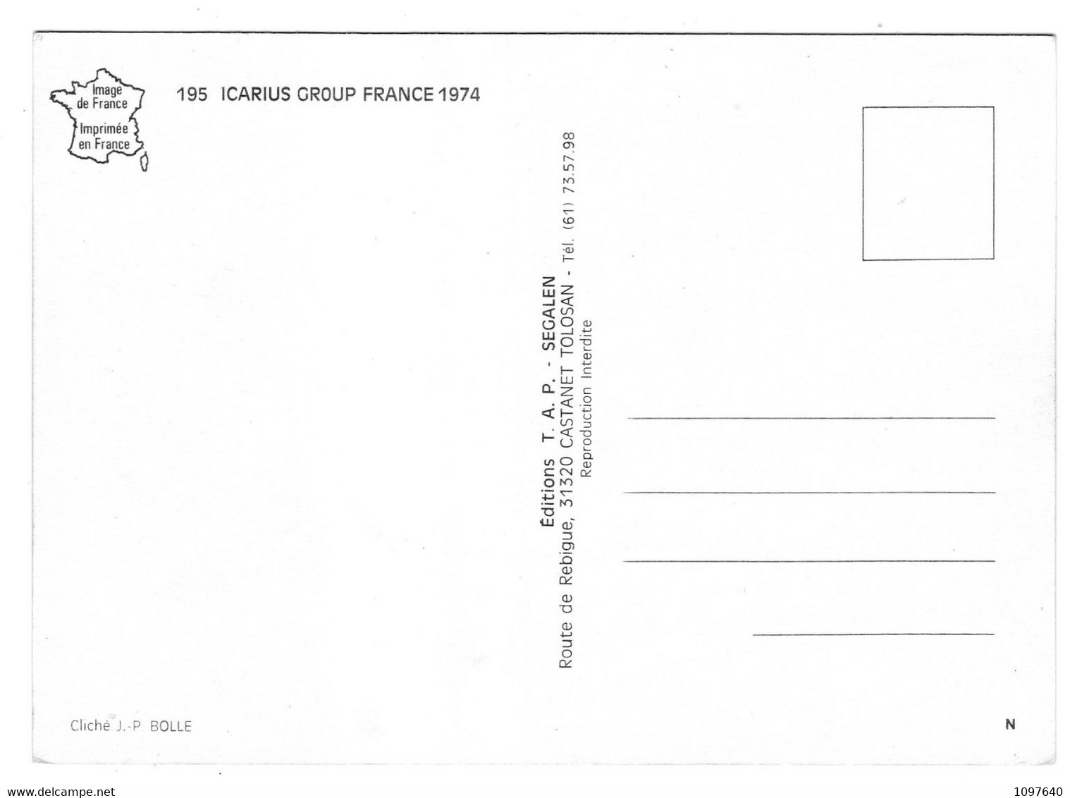 PARACHUTISME : ICARIUS GROUP FRANCE 1974 - Parachutisme