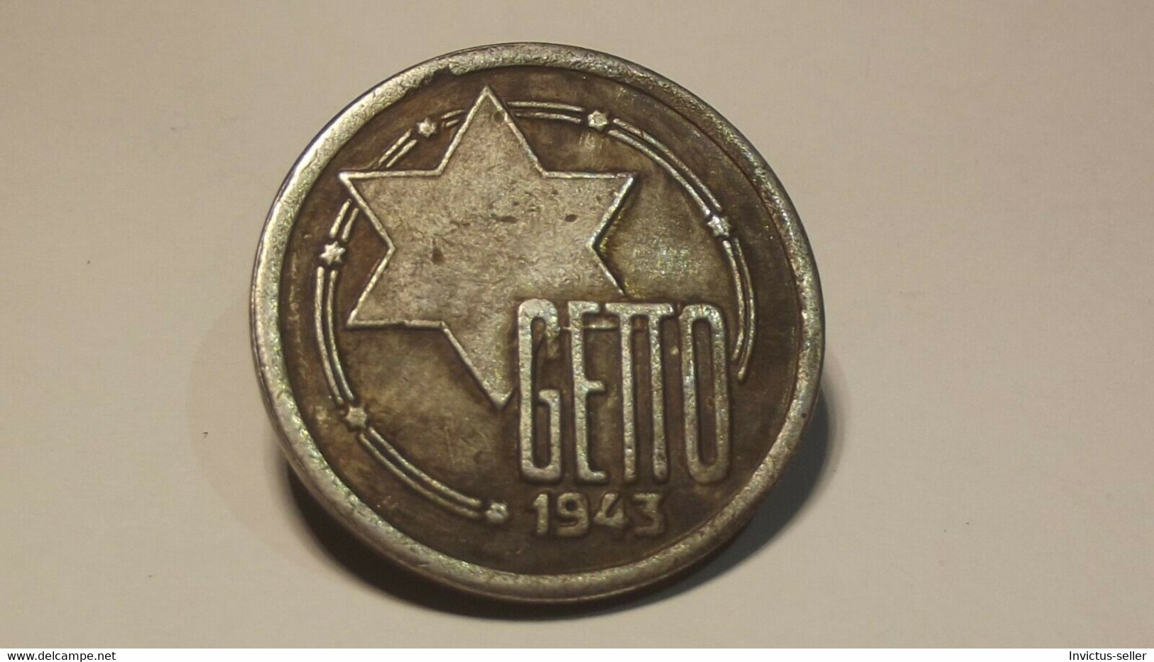 GETTO 10 MARK 1943 LITZMANNSTADT GERMAN COIN MONETA GHETTO EBREI JUDE JUIFE Auschwitz JUDE EBREI GERMANY - Colecciones Completas Y Lotes