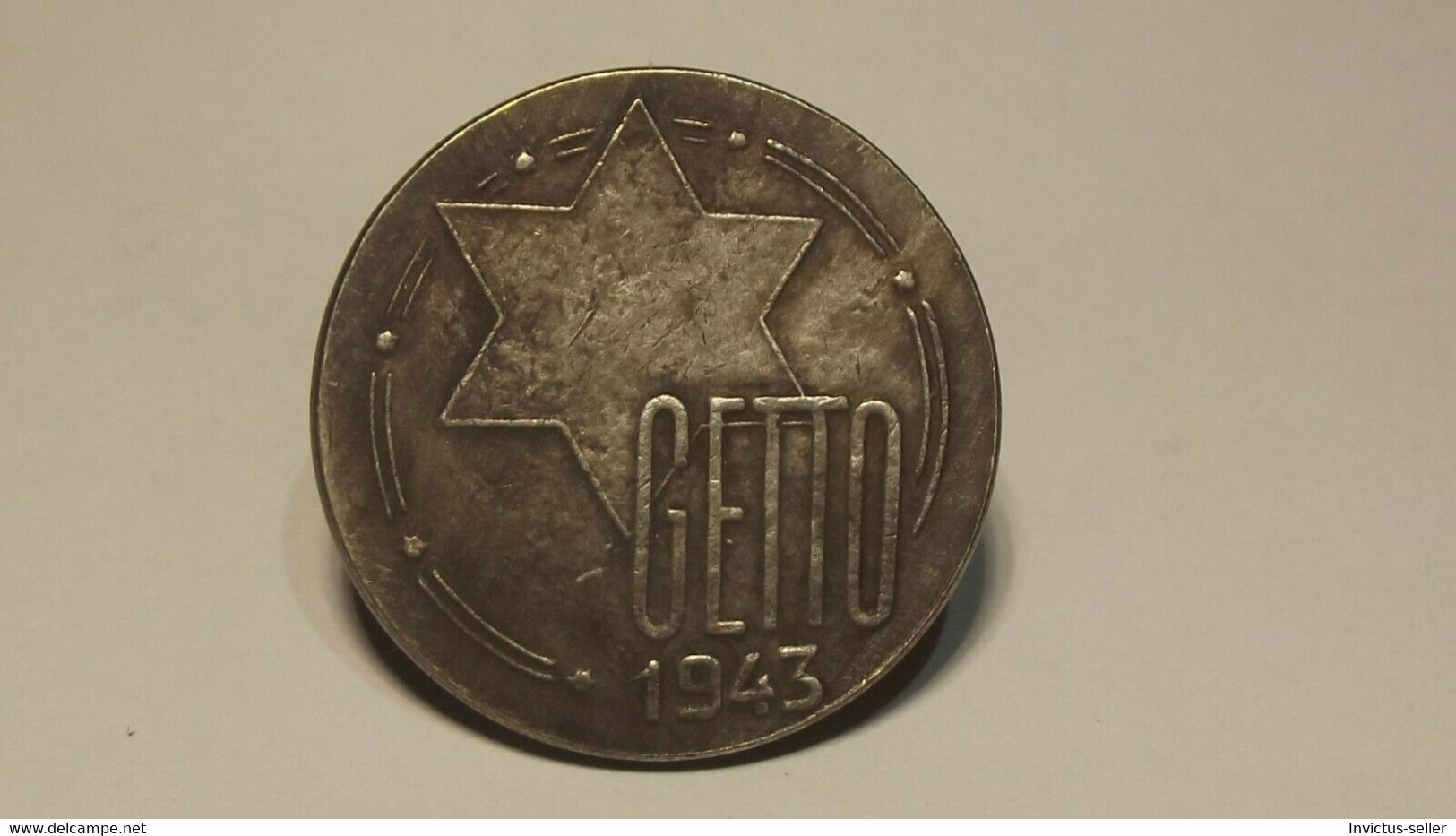 GETTO 10 MARK 1943 LITZMANNSTADT GERMAN COIN MONETA GHETTO EBREI JUDE JUIFE Auschwitz JUDE EBREI GERMANY - Collections