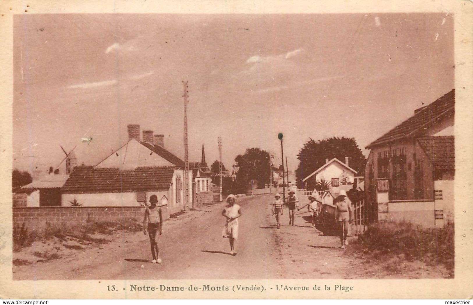 NOTRE DAME DE MONTS Avenue De La Plage - Andere & Zonder Classificatie