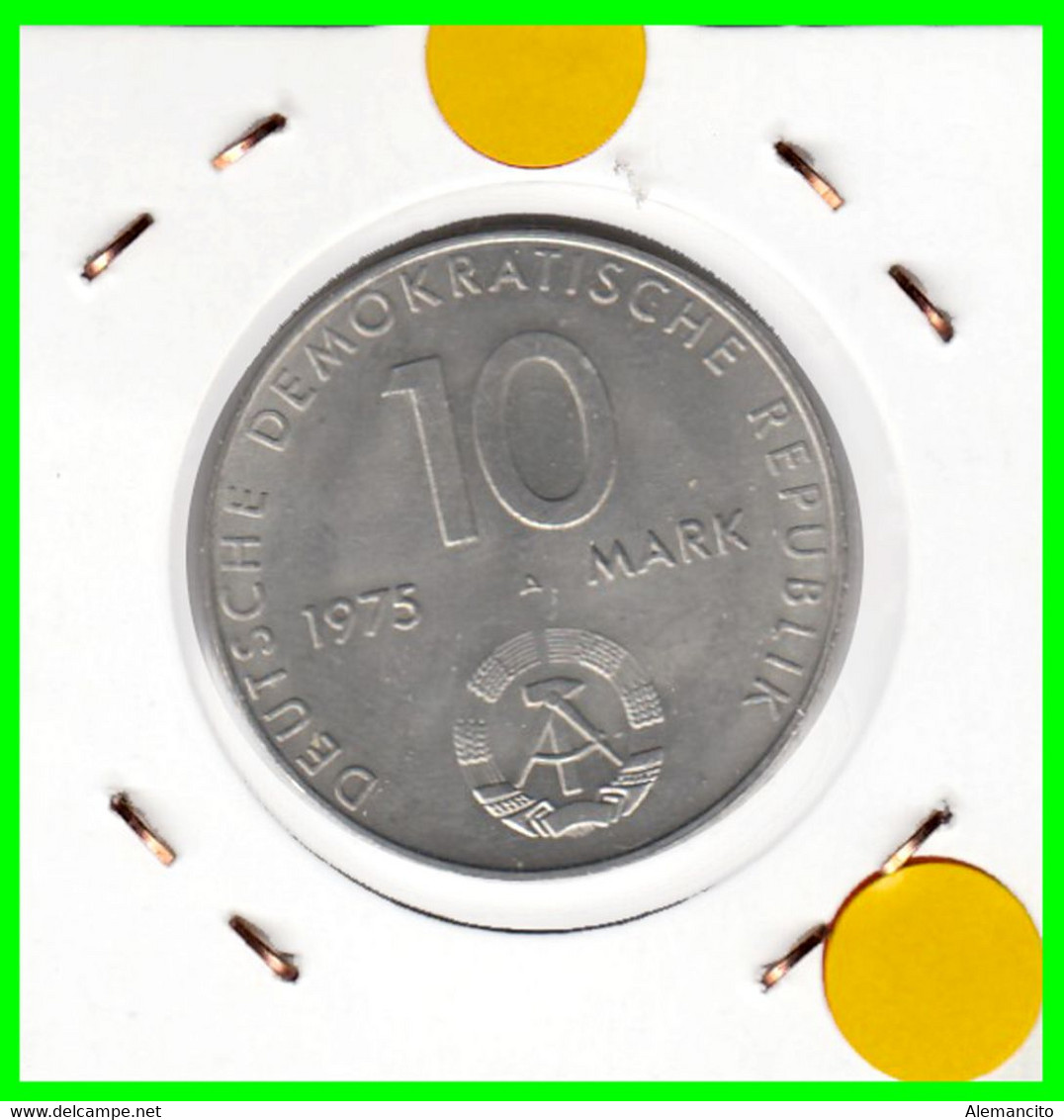 ( GERMANY ) REPUBLICA DEMOCRATICA DE ALEMANIA AÑO 1975 ( RDA ) MONEDA DE 10-DM - 20TH ANNIVERSARY - WARSAW PACT - Colecciones