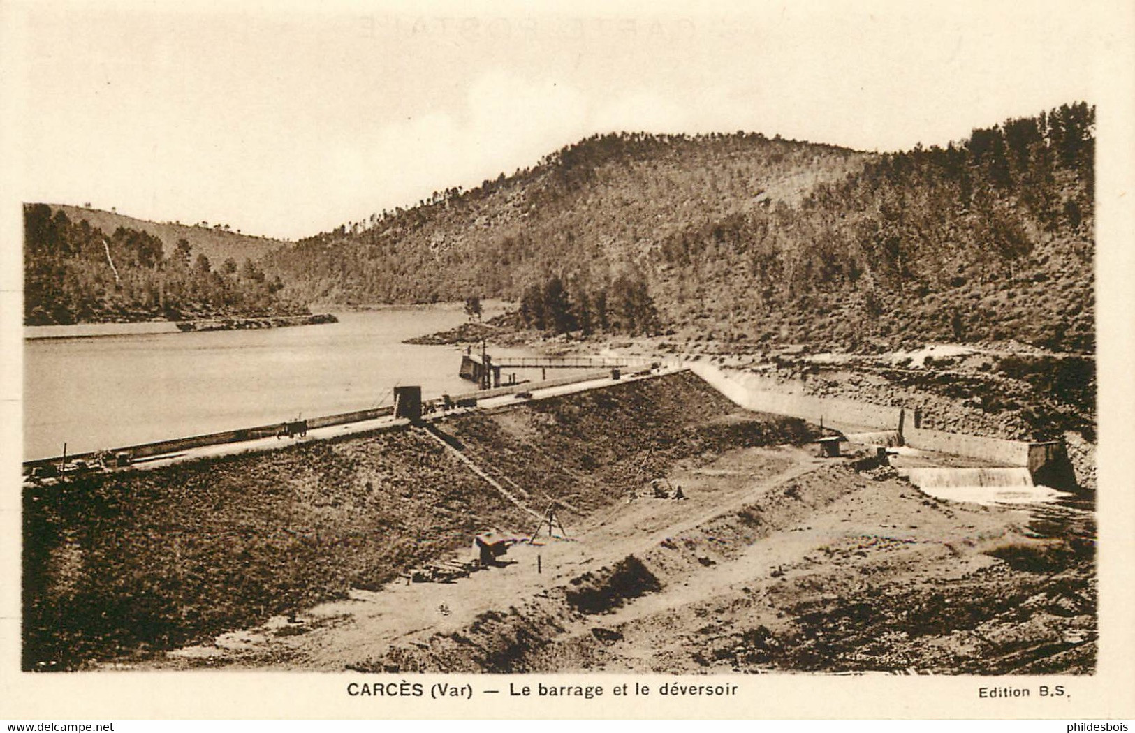 VAR  CARCES  Le Barrage Et Le Deservoir - Carces