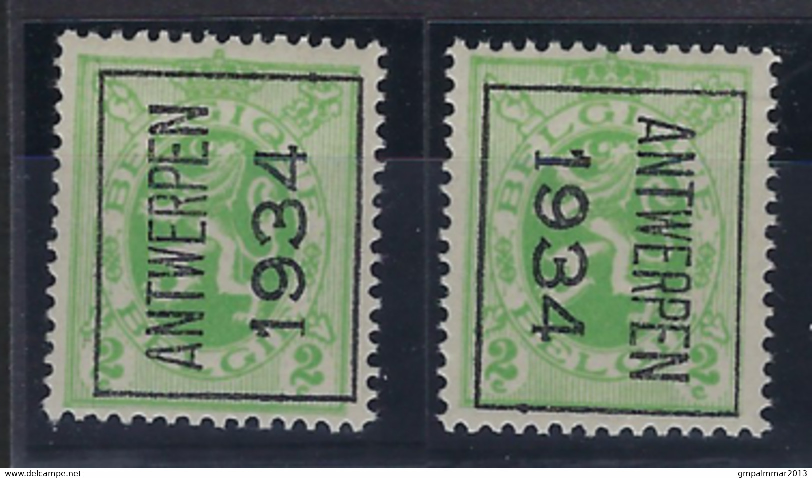 Heraldieke Leeuw Nr. 277 TYPO Voorafgestempeld Nrs. 269 A + B ** MNH En Beiden In Goede Staat , Zie Ook Scan ! LOT 294 - Sonstige & Ohne Zuordnung