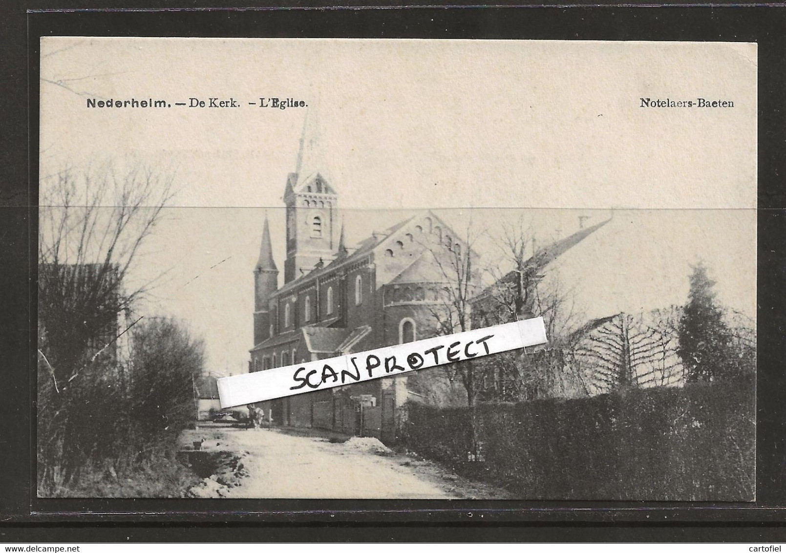 NEDERHEIM-VREREM-NEREM-TONGEREN-DE KERK-L'EGLISE-UITGAVE-NOTELAERS-BAETEN- ZELDZAME KAART!!- NIET VERSTUURD-ZIE 2 SCANS - Tongeren