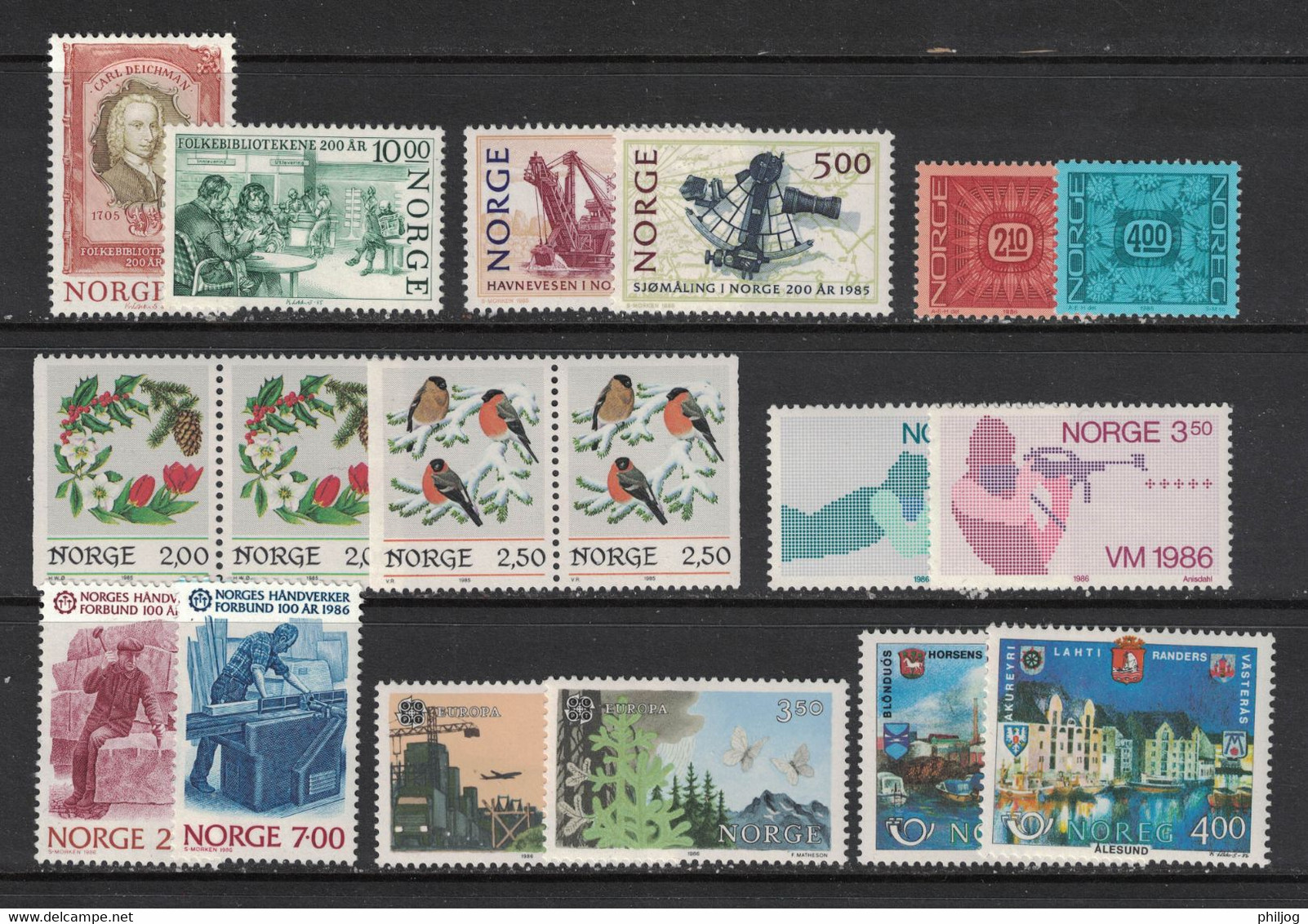 Norvege - Norway - Norwegen -Yvert 755/905 Neufs AVEC Charnière - 100 Marken Mit Falz Zwischen Jahr 1980-1986 - Sammlungen