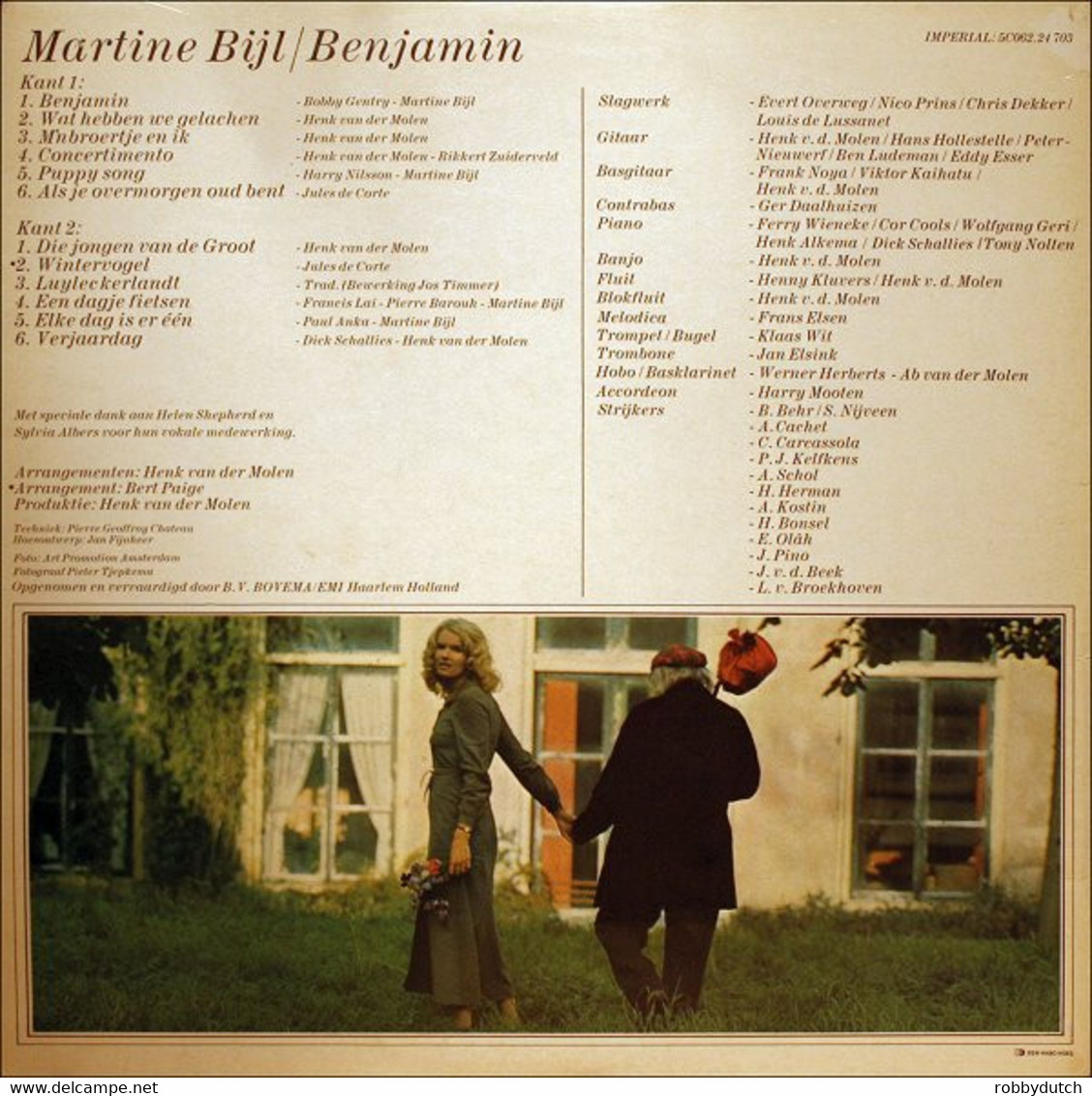 * LP  *  MARTINE BIJL - BENJAMIN (Holland 1972 ) - Autres - Musique Néerlandaise