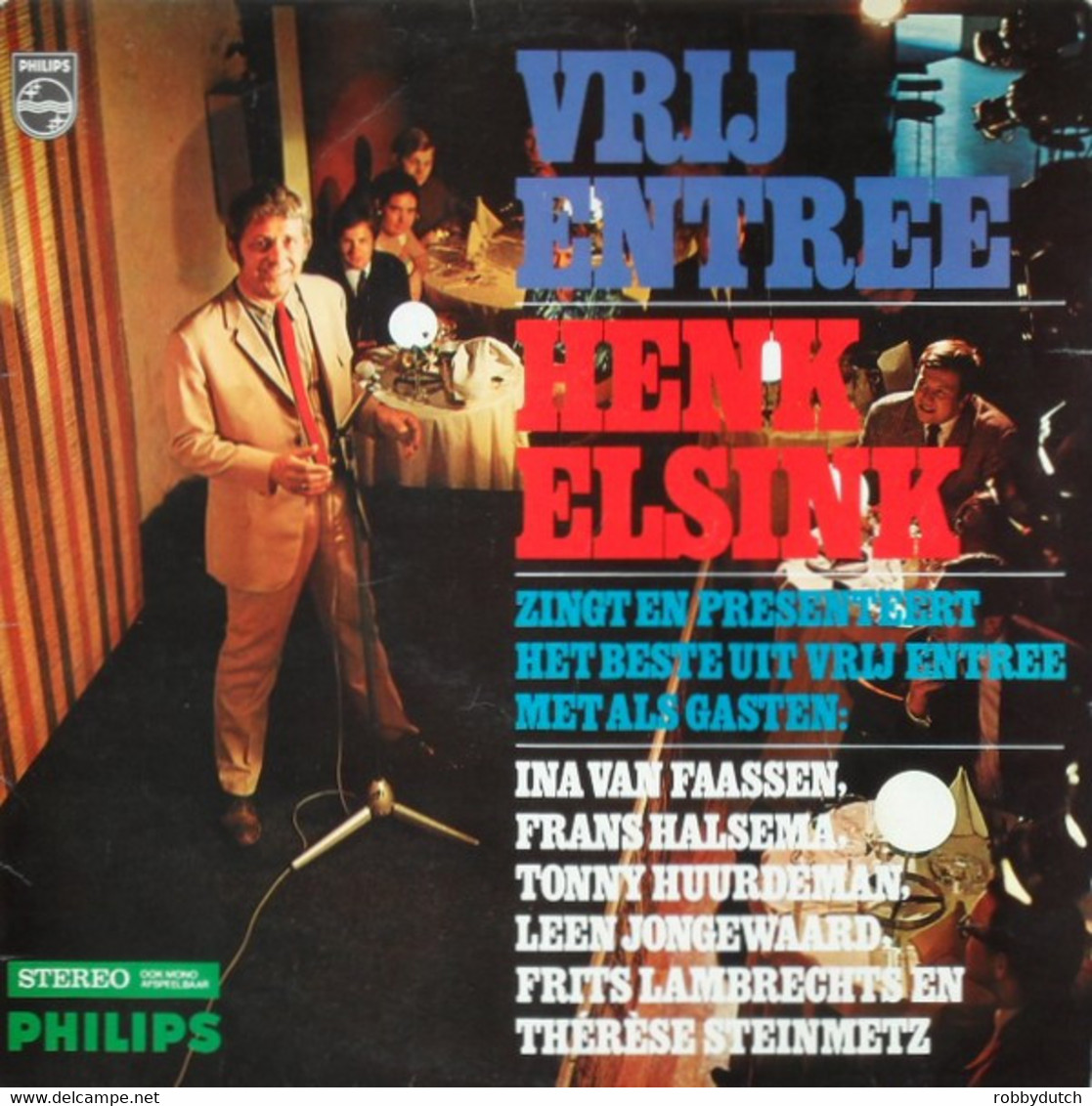 * LP  *  HENK ELSINK - VRIJ ENTREE (Holland 1968) - Humor, Cabaret