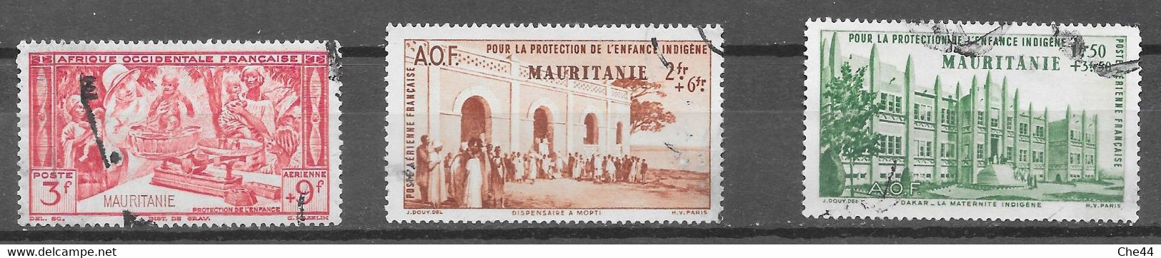 PA : Au Profit De L'œuvre De Protection De L'enfance Indigène : N°6 à 8 Chez YT. (Voir Commentaire) - Used Stamps