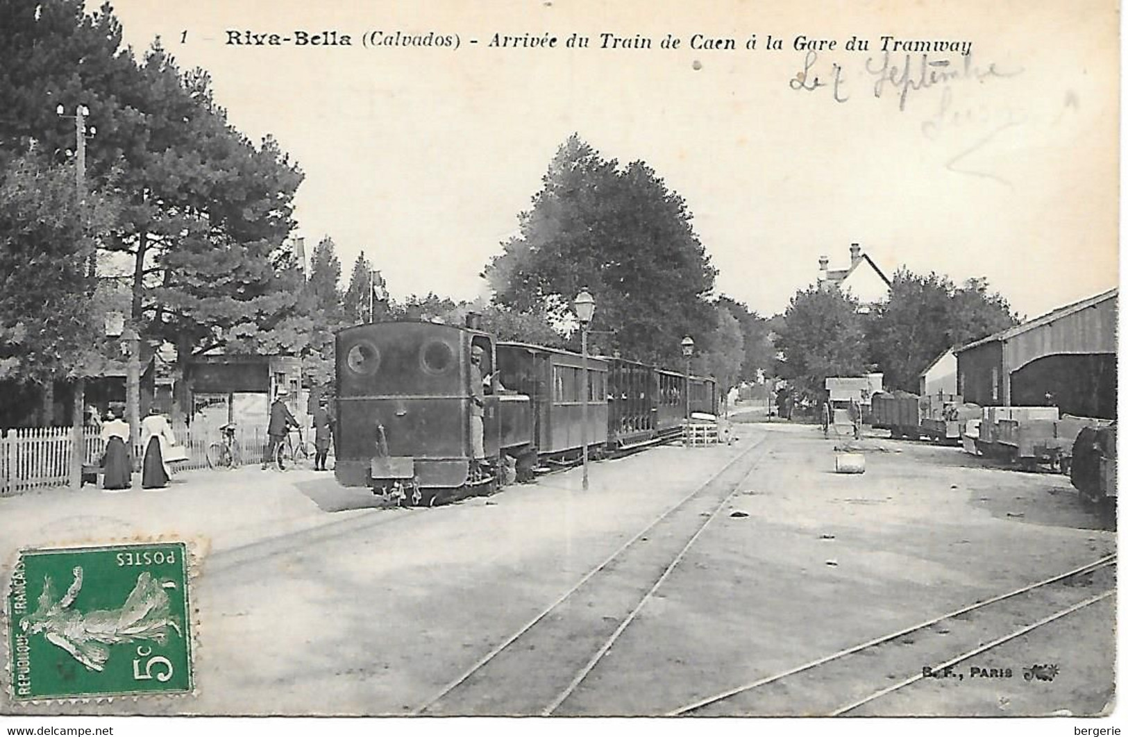 C/105        14      Riva-bella         Arrivée Du Train De Caen à La Gare Du Tramway - Riva Bella