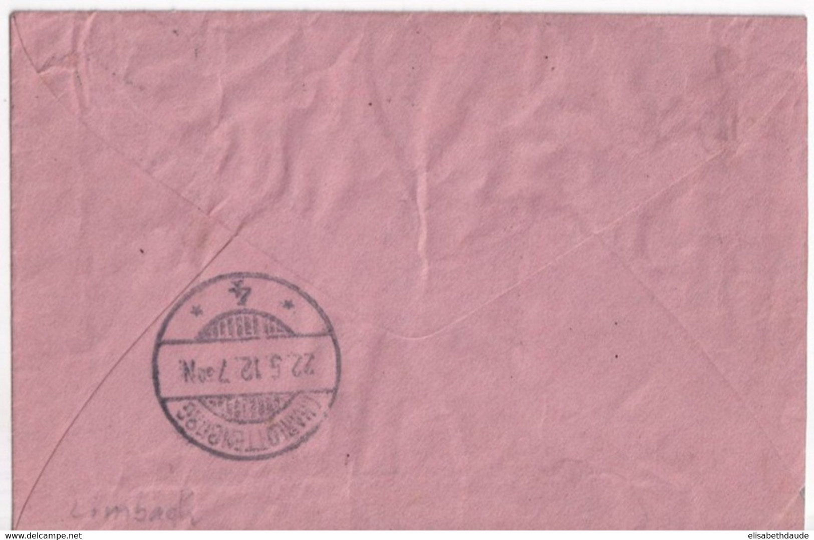 REICH - 1912 - ENVELOPPE ENTIER PNEUMATIQUE ROHRPOST TYPE GERMANIA De BERLIN 87 - Buste