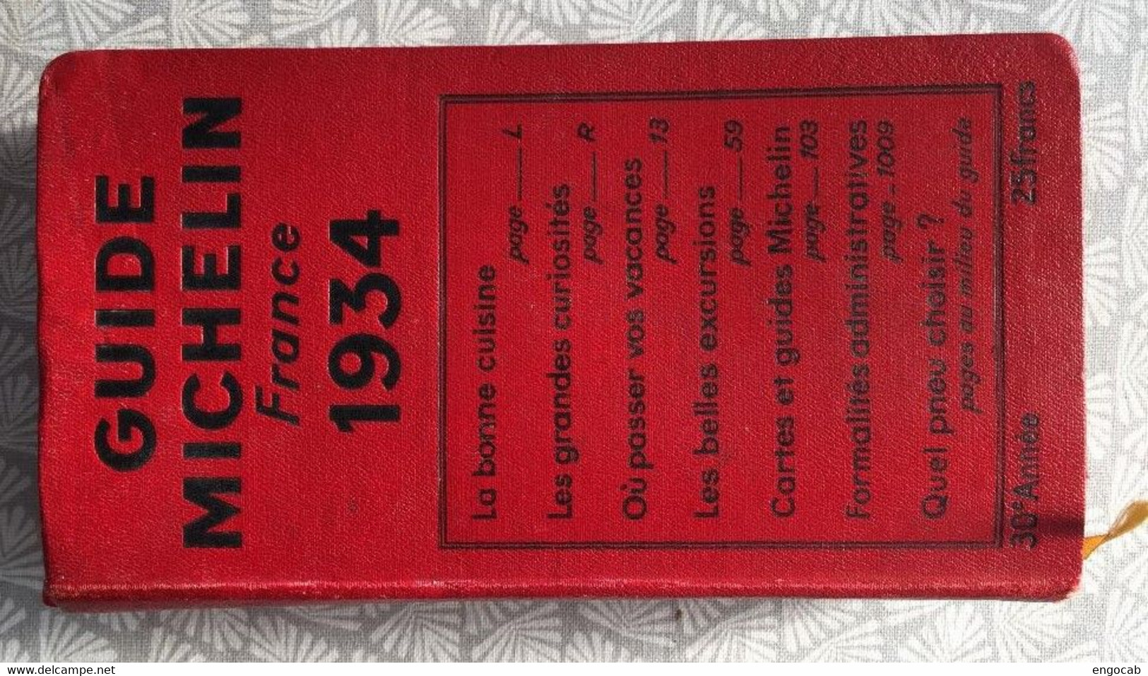 Guide Michelin 1934 A - Michelin (guides)
