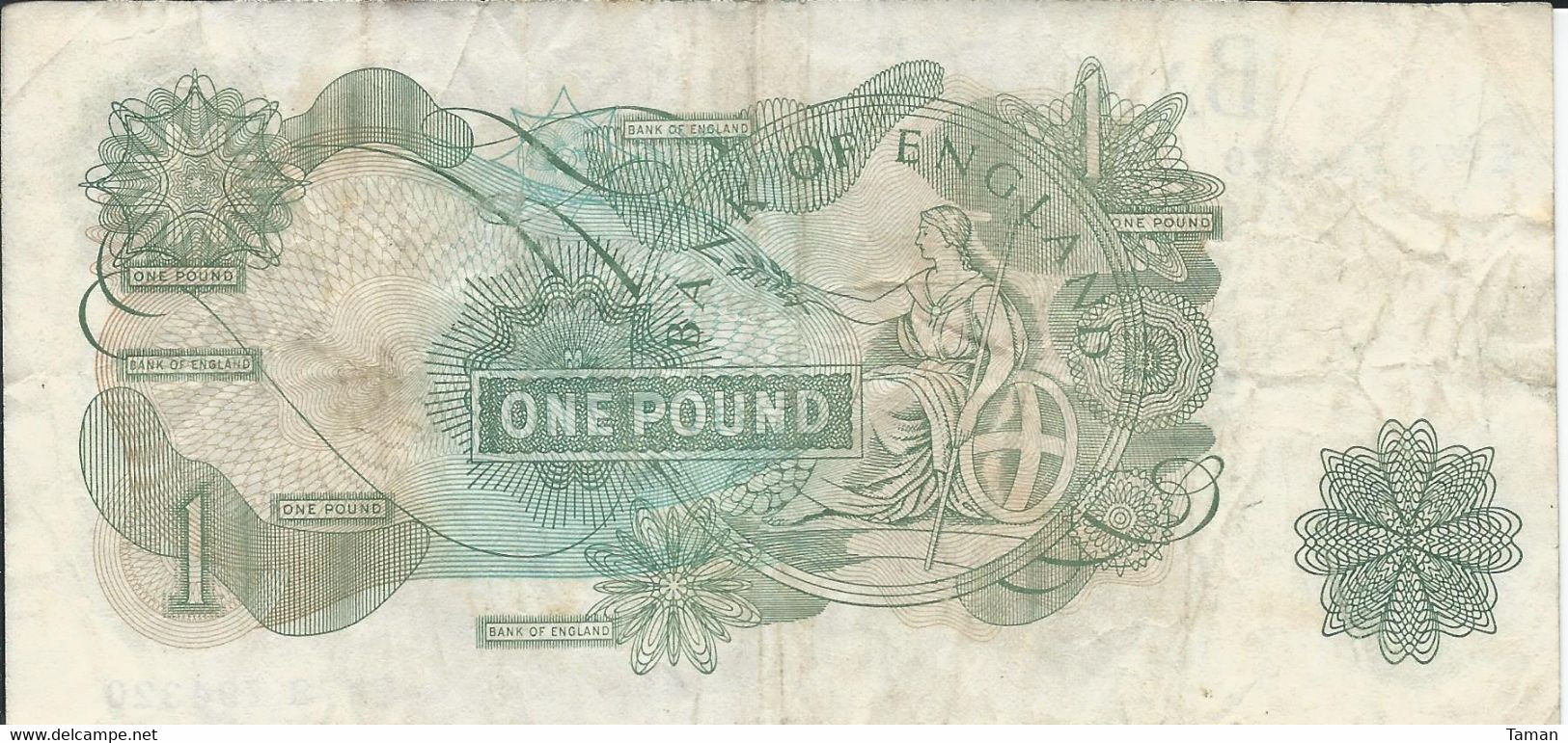 ROYAUME UNI - GRANDE BRETAGNE     -  1  Pound   Nd(1970) - 1 Pond