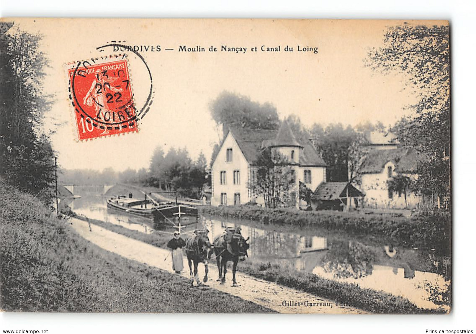 CPA 45 Dordives Moulin De Nançay Et Canal Du Loing - Halage - Dordives