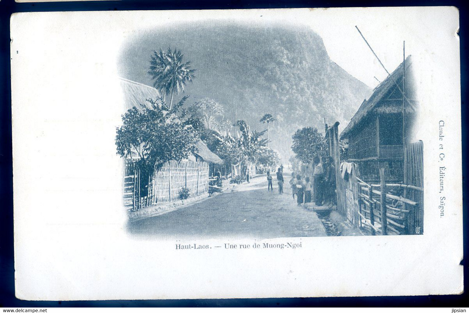 Cpa Haut -  Laos - Une Rue De Muong Ngoi  FEV22-12 - Laos