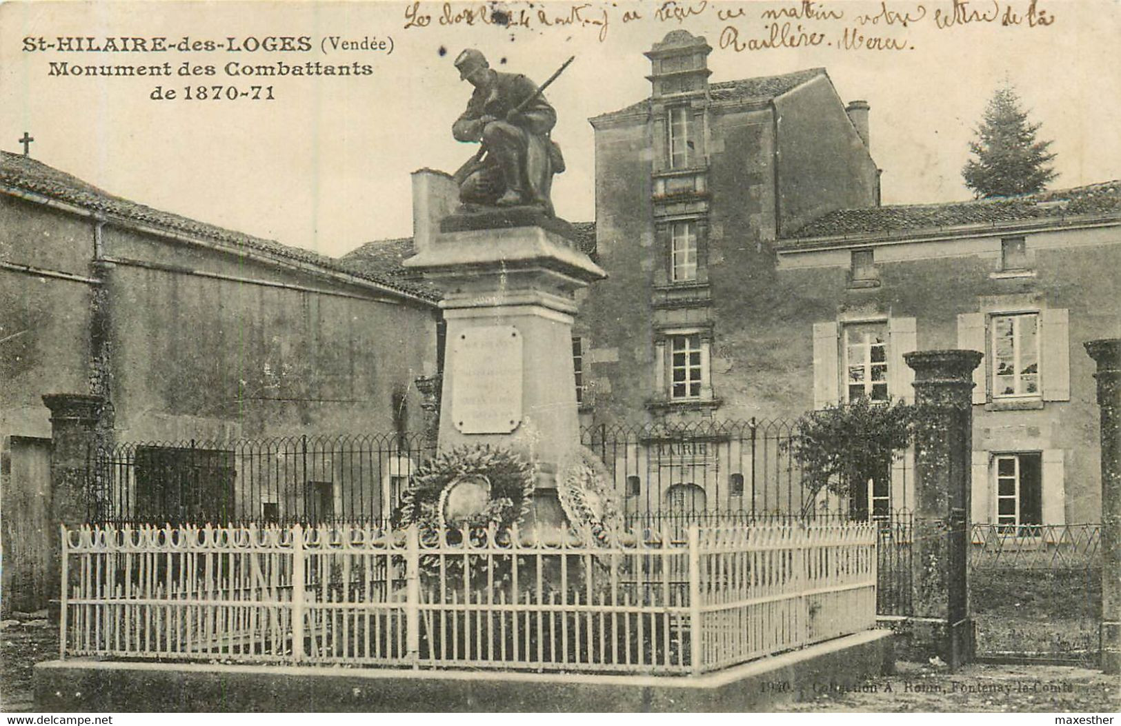 SAINT HILAURE DES LOGES Monument Des Combattants De 1870-71 - Saint Hilaire Des Loges