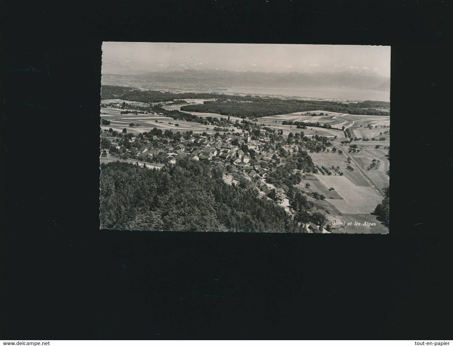 CPSM - Gimel Et Les Alpes, Vue Aérienne, Lac Léman - Gimel