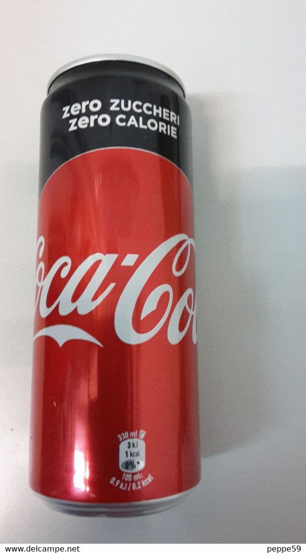 Lattina Italia - Coca Cola - 33 Cl. - Zero Zuccheri  -  Vuota - Scatole E Lattine In Metallo