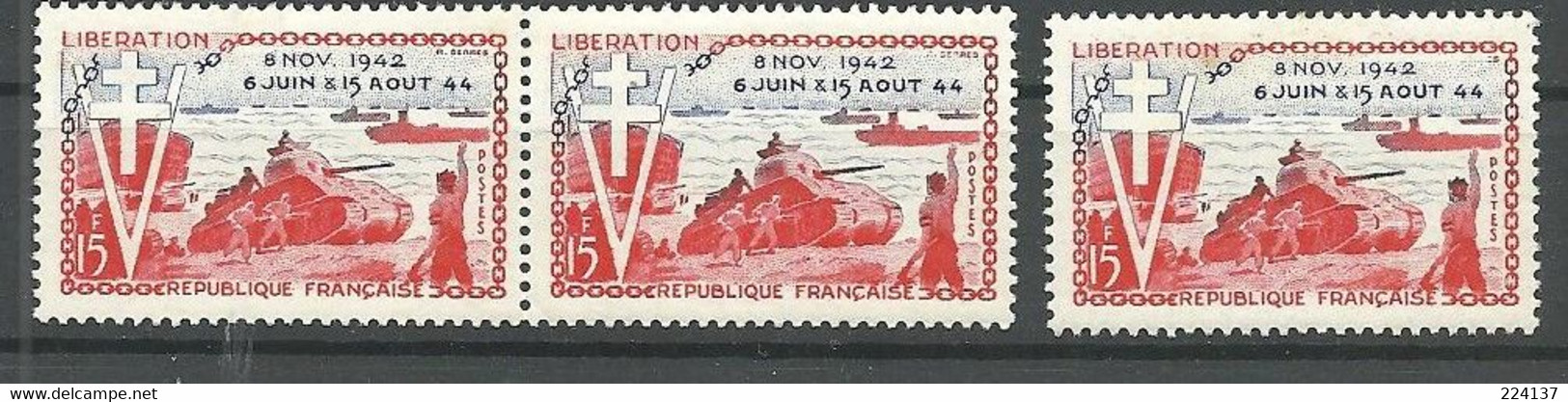 N° 983 2 VARIETES - Unused Stamps