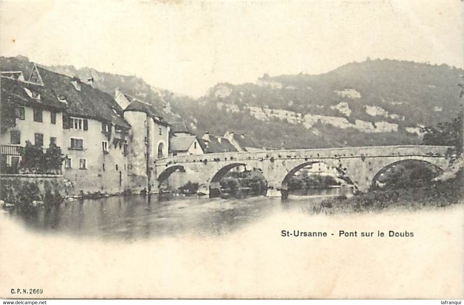 Pays Div -ref  Z978 - Suisse - Saint St Ursanne - Pont Sur Le Doubs  - - Saint-Ursanne