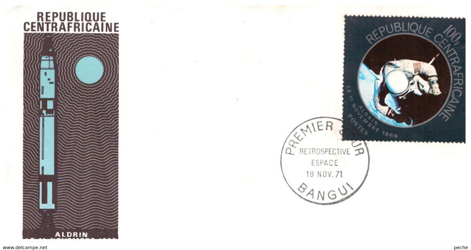 N°863 N -FDC République Centrafricaine -Aldrin- - Africa