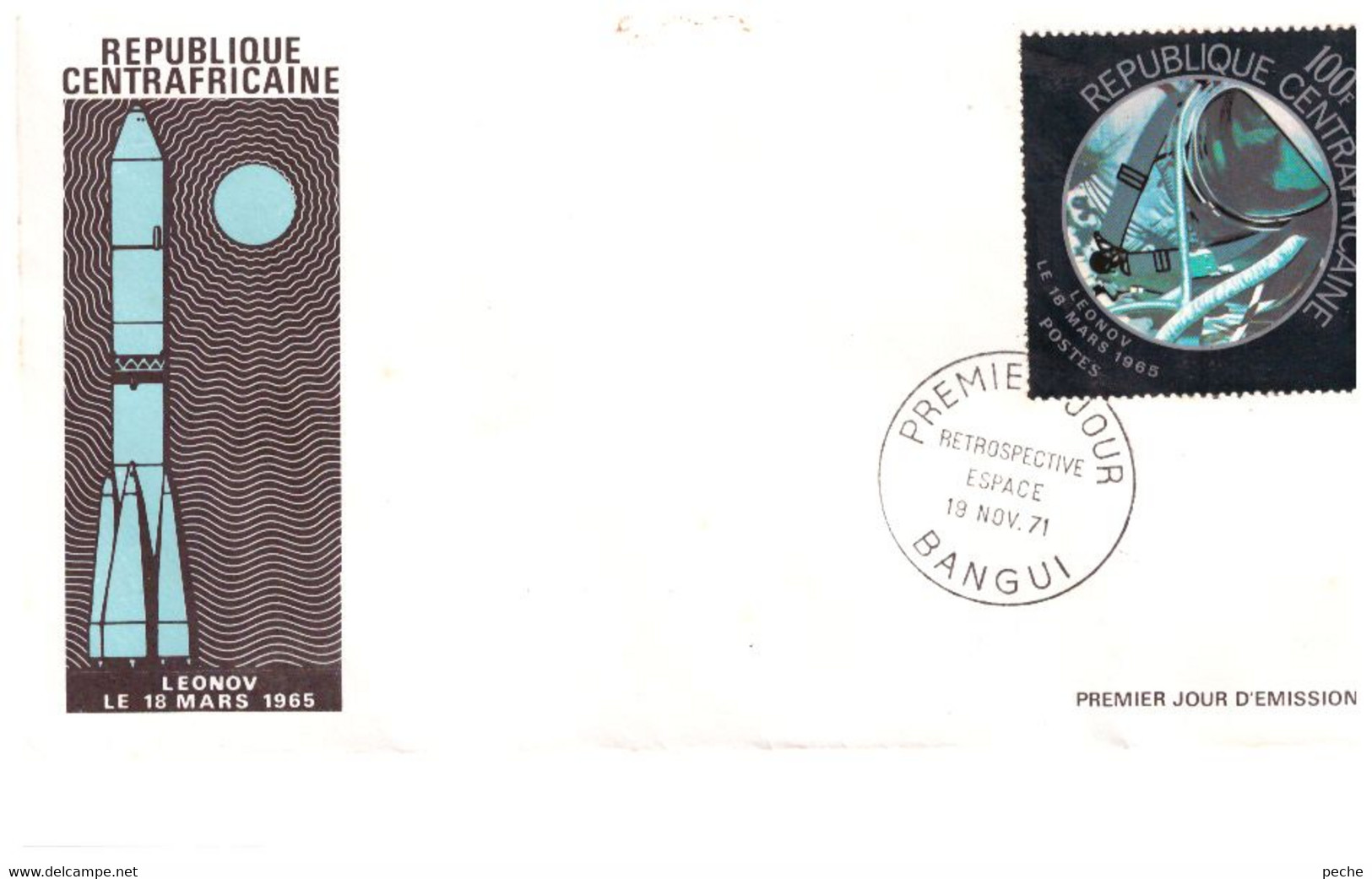 N°864 N -FDC République Centrafricaine -Leonov-- - Africa