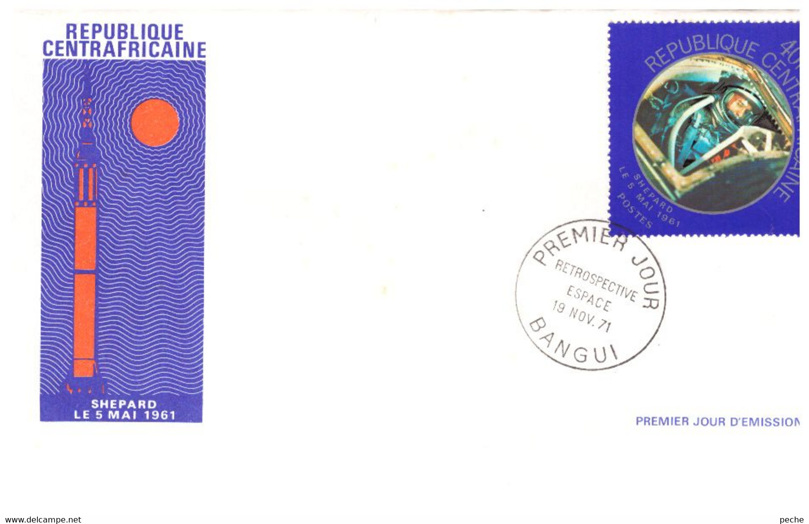 N°865 N -FDC République Centrafricaine -Shepard- - Afrika