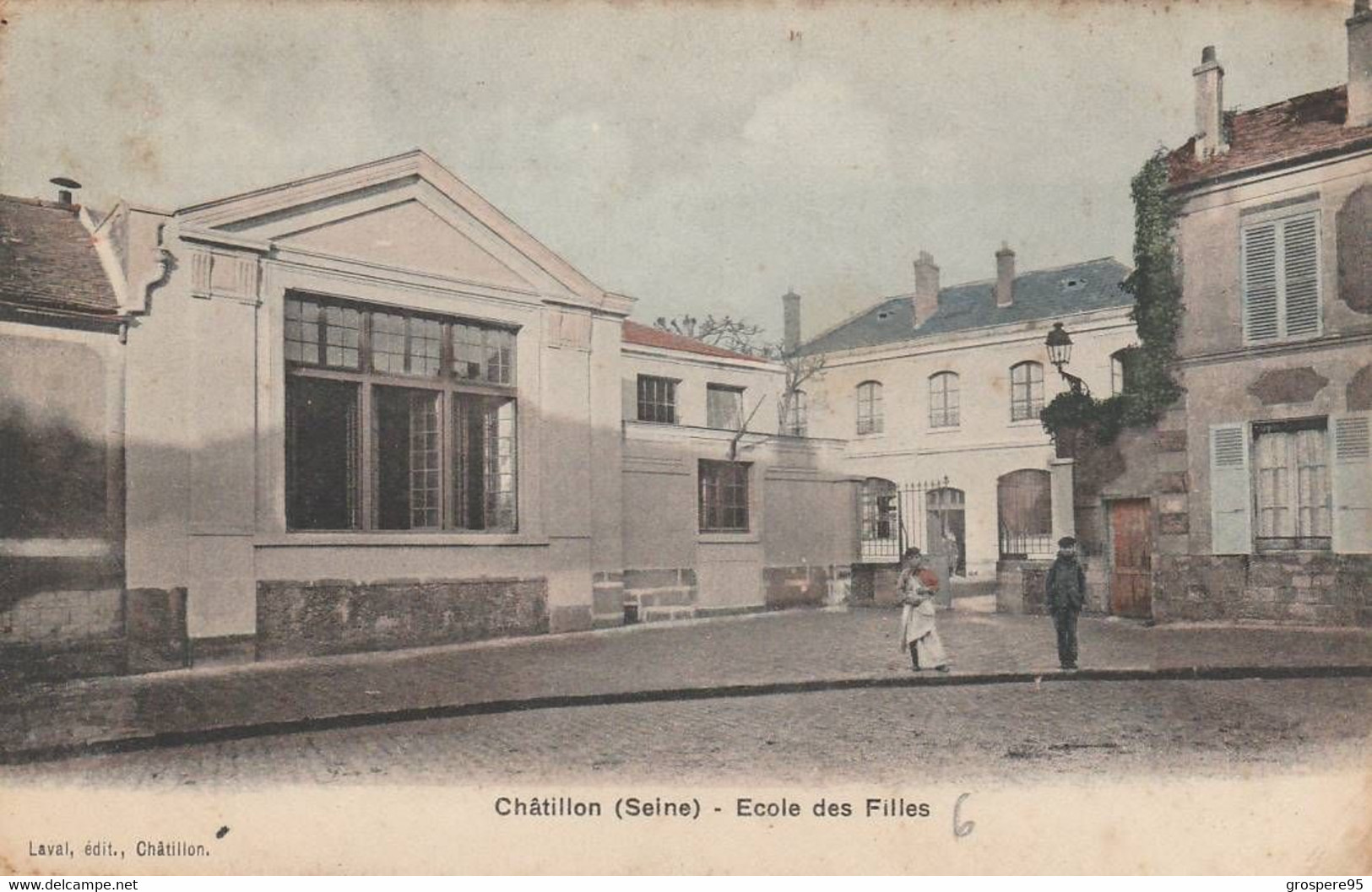 CHATILLON (Seine) ECOLE DES FILLES 1911 - Châtillon