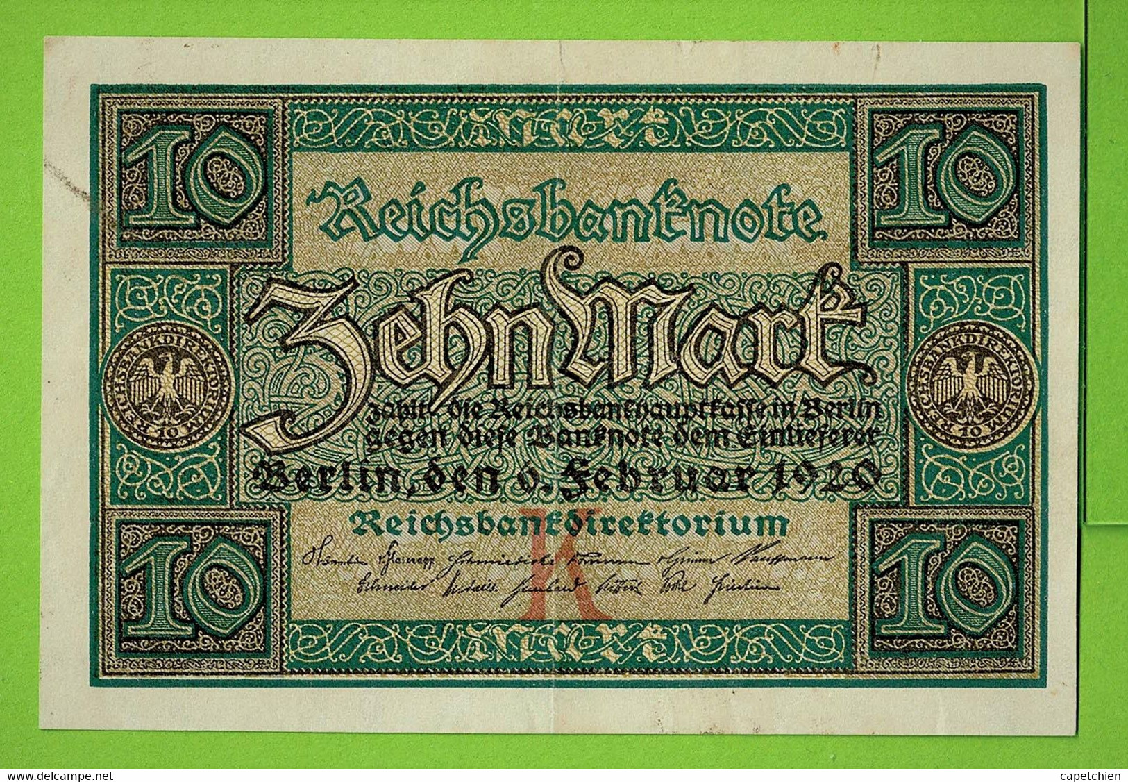 ALLEMAGNE / 10 MARK  / 06 FEVRIER 1920 / ETAT NEUF - 10 Mark