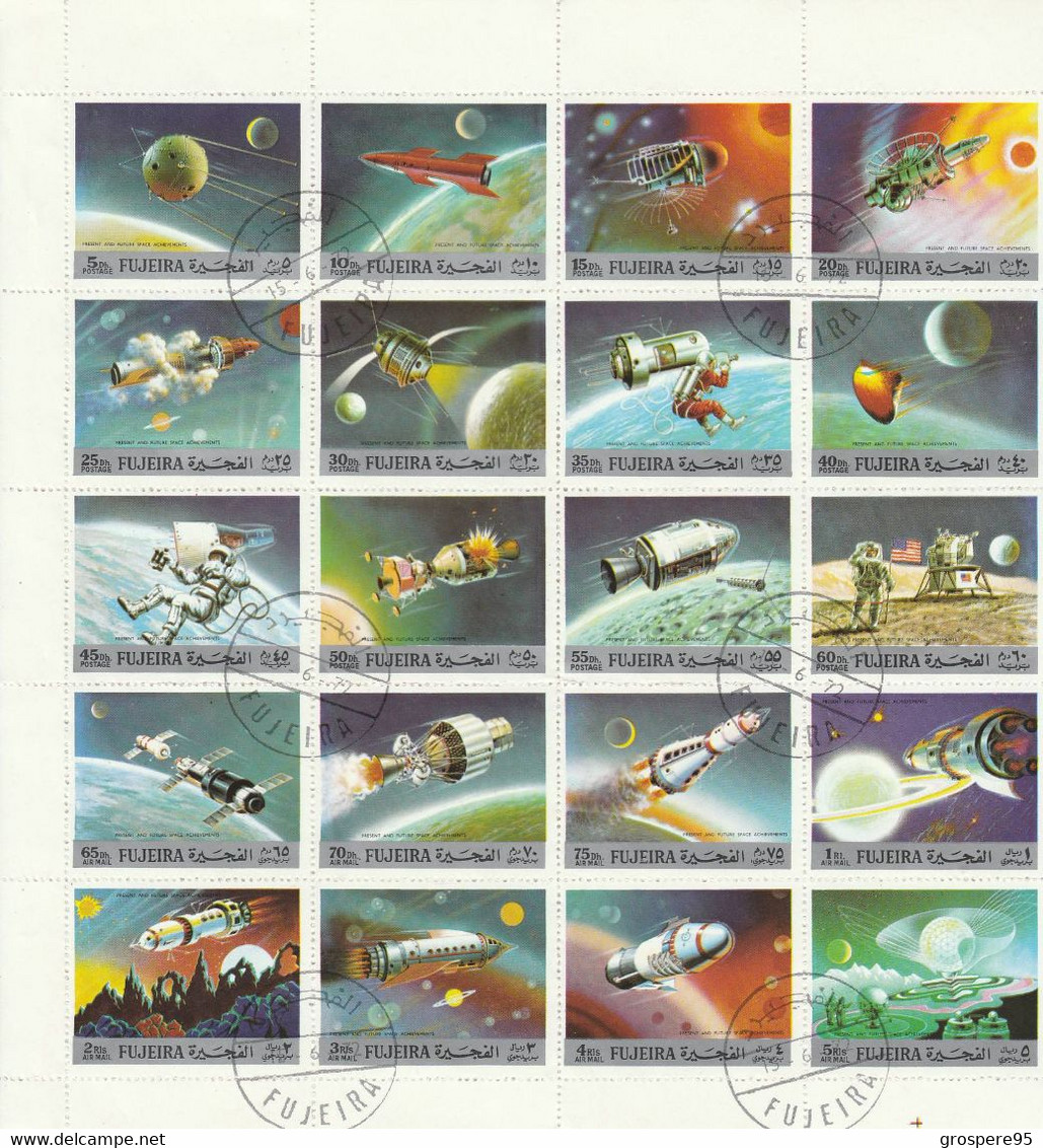 FUJEIRA PLANCHE 20 TIMBRES 15/6/1972 - Azië