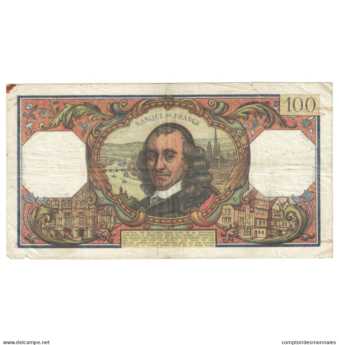 France, 100 Francs, Corneille, 1970, N.464, TB, Fayette:65.30, KM:149c - 100 F 1964-1979 ''Corneille''