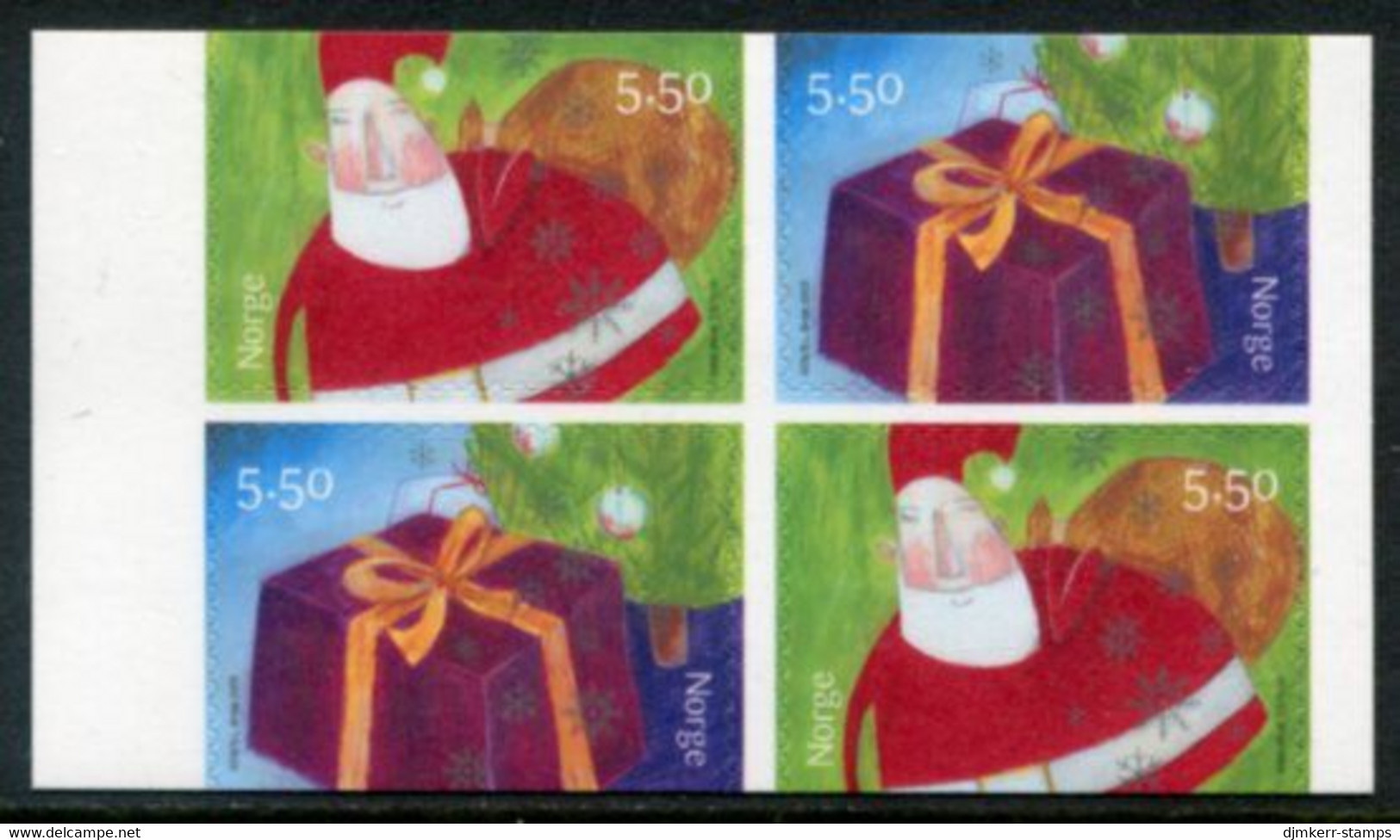 NORWAY 2003 Christmas Two Pairs In Block MNH / **.  Michel 1484-85 Dl-Dr - Neufs