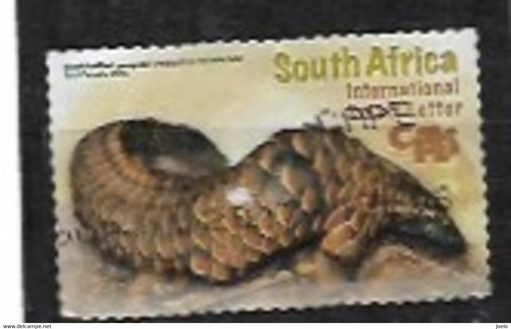 SOUTH AFRICA 2016 BLACK-BELLIED PANGOLIN - Gebruikt