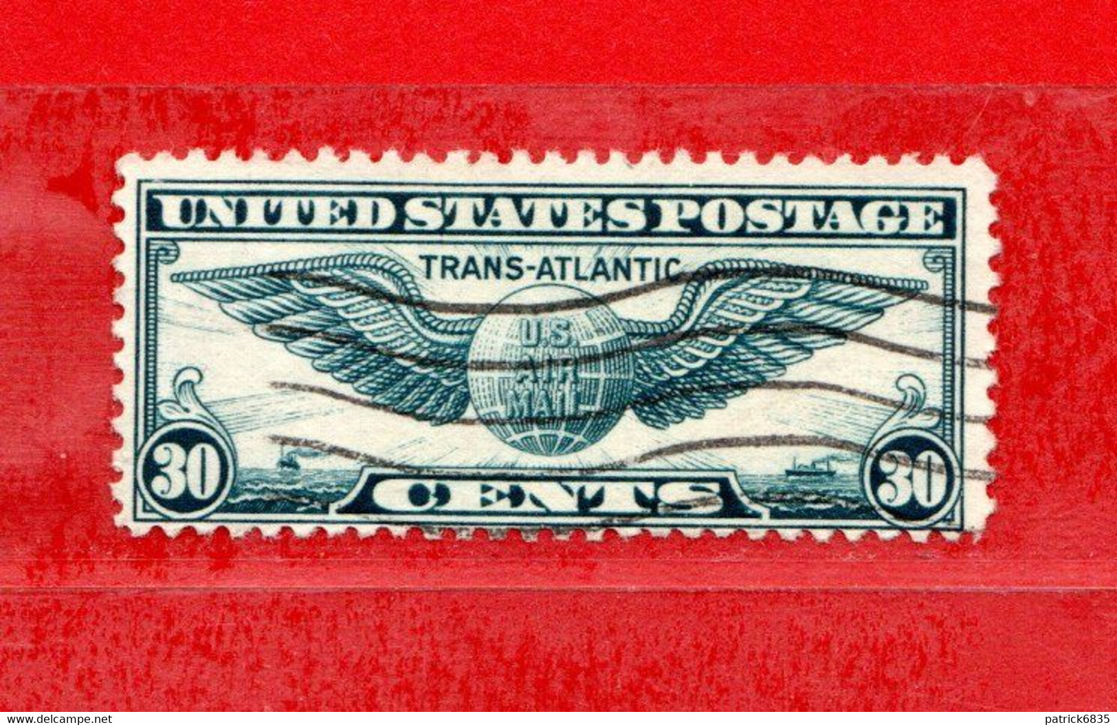 (Us.2) Stati Uniti ° - 1939  - 1^ Vol. Transatlantique. New York-Marseille.  Yvert. 25 .  Used. - 1a. 1918-1940 Used