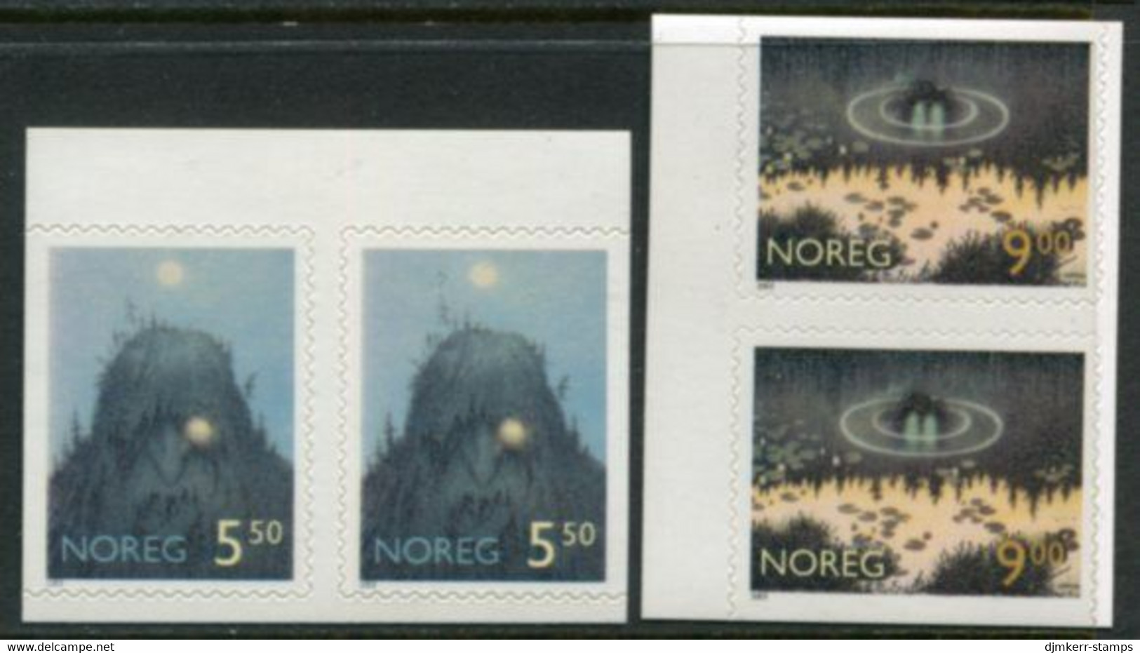 NORWAY 2003 FAiry Tales Characters Pairs MNH / **.  Michel  1463-64 Dl-Dr - Unused Stamps