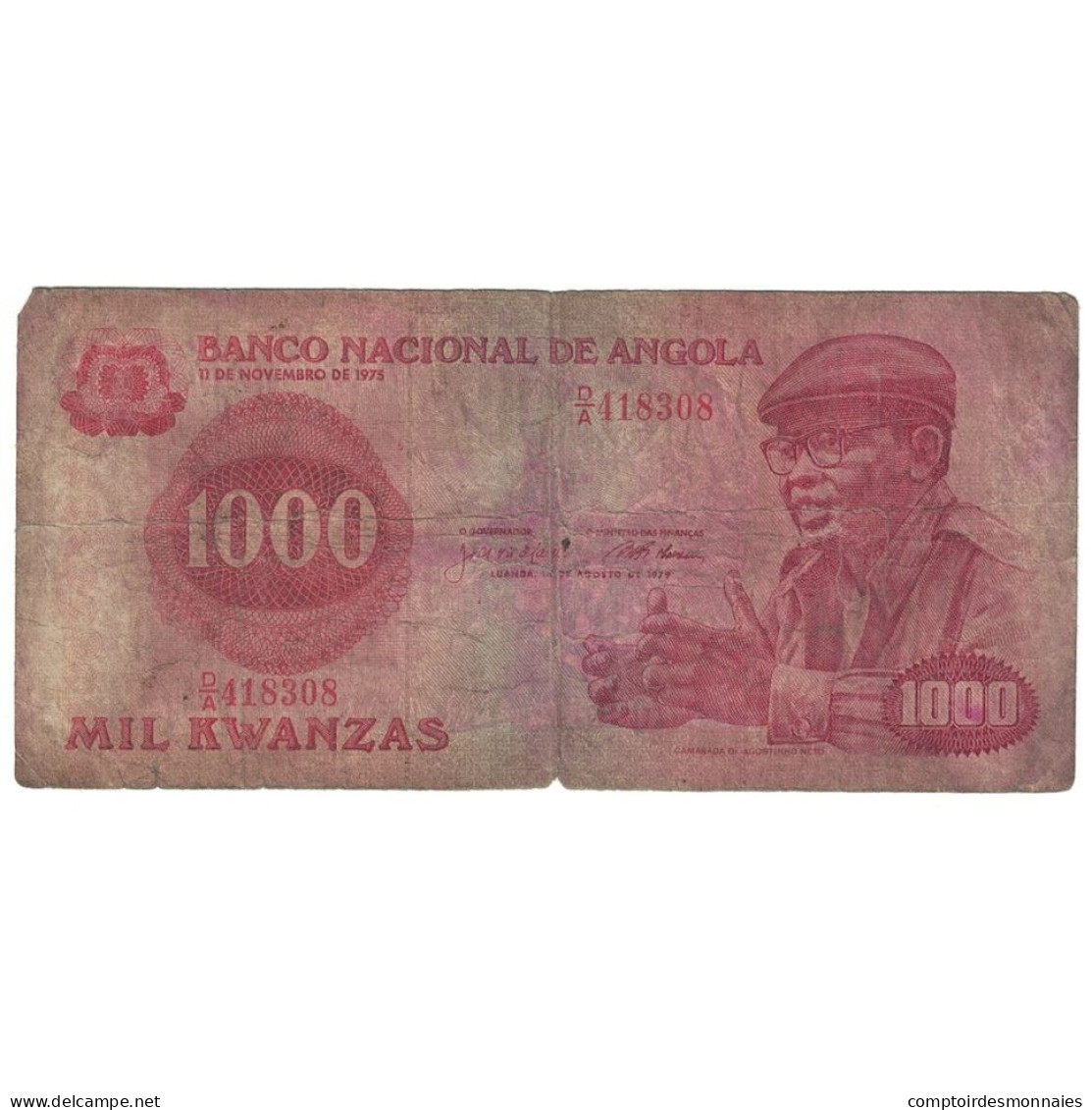 Billet, Angola, 1000 Kwanzas, 1979, 1979-08-14, KM:117a, B - Angola